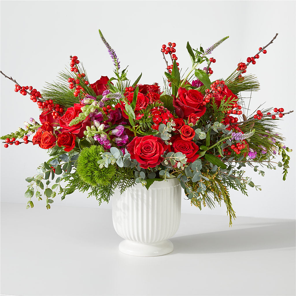 Big Red Bow Bouquet – The Rusty Willow, Grove OK