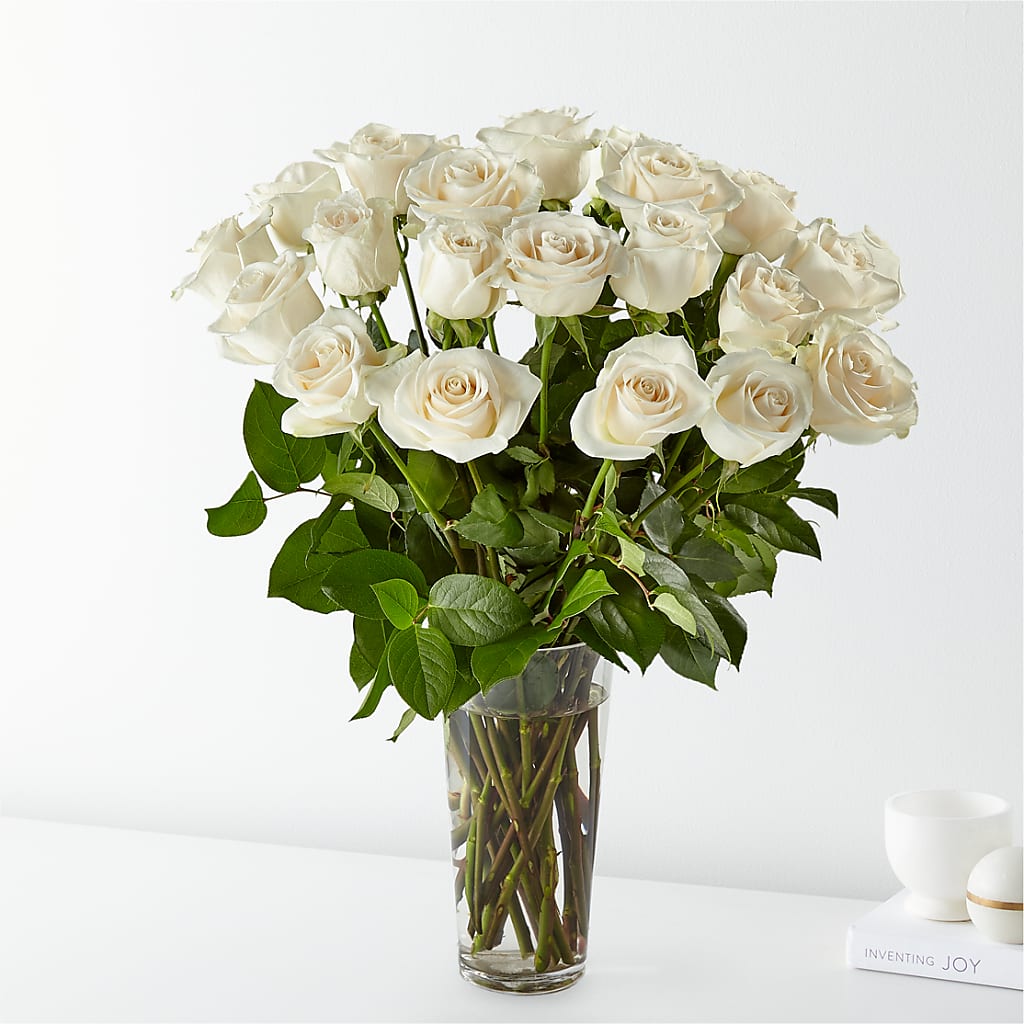 Long Stem White Rose Bouquet – The Rusty Willow, Grove OK