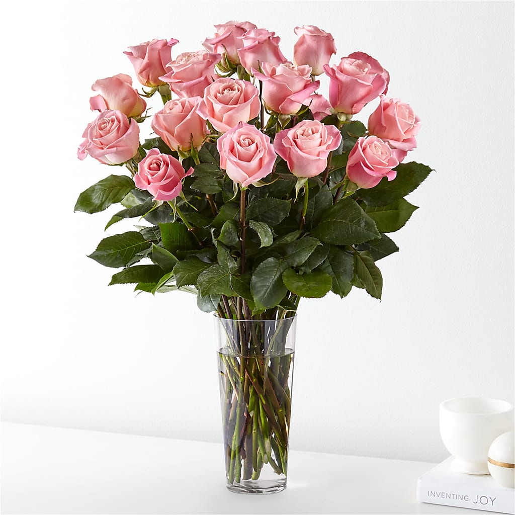 Long Stem Pink Rose Bouquet – The Rusty Willow, Grove OK