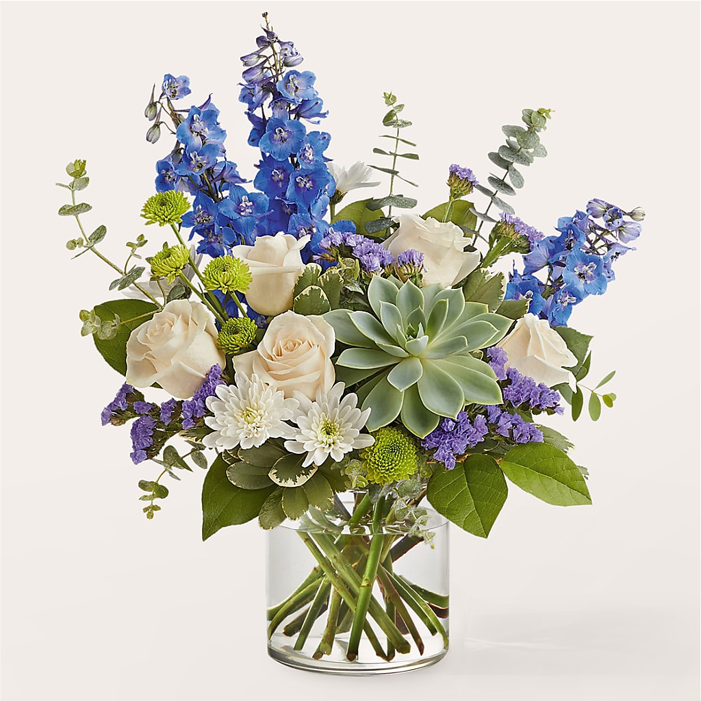 Cerulean Waves Bouquet – The Rusty Willow, Grove OK