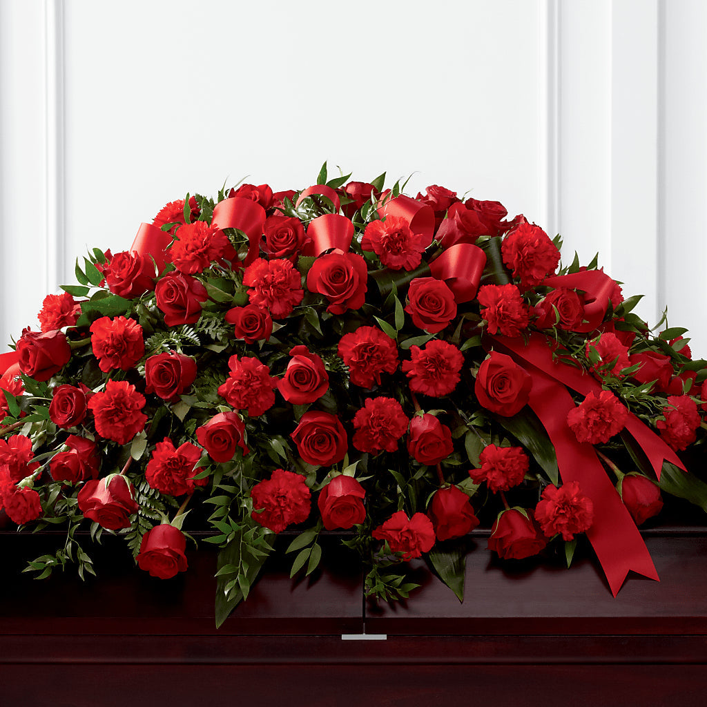Tribute of Life Casket Spray – The Rusty Willow, Grove OK