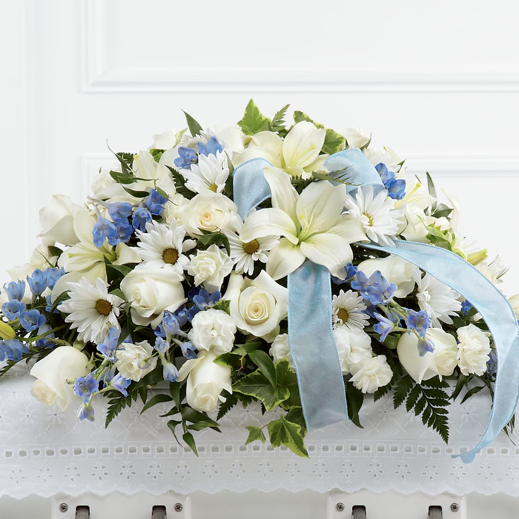 Tender Treasure Casket Spray – The Rusty Willow, Grove OK