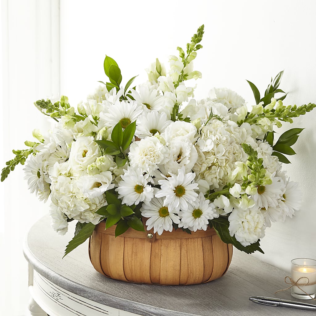 Pure Ivory Basket – The Rusty Willow, Grove OK