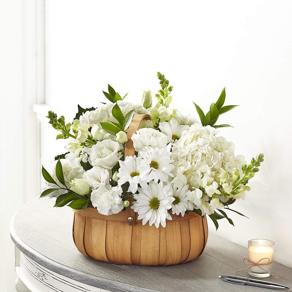 Pure Ivory Basket – The Rusty Willow, Grove OK