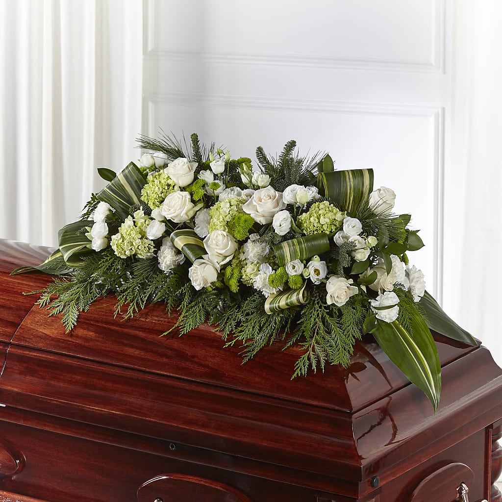 Hopeful Gesture Casket Spray – The Rusty Willow, Grove OK