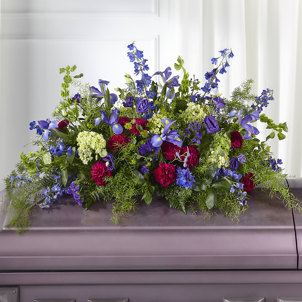 Always Treasured Casket Spray – The Rusty Willow, Grove OK