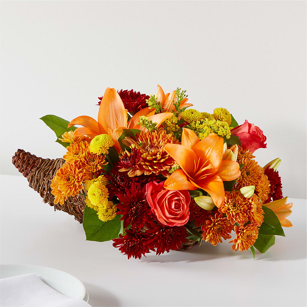 Bouquet of Blessings Cornucopia – The Rusty Willow, Grove OK