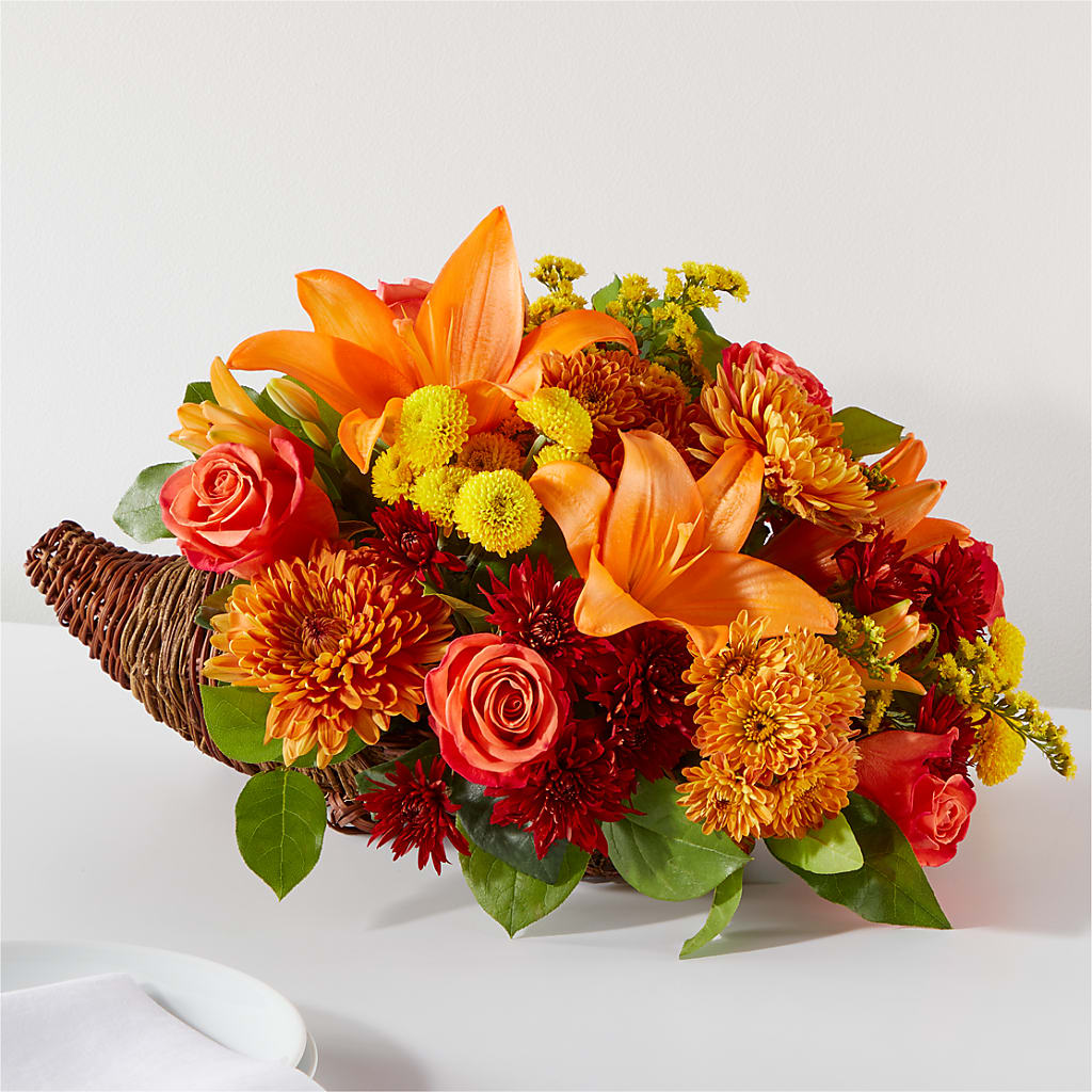 Bouquet of Blessings Cornucopia – The Rusty Willow, Grove OK