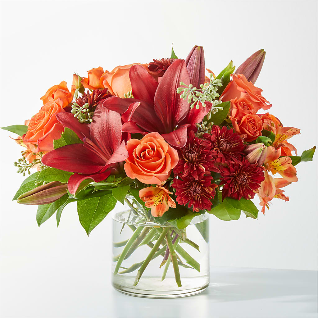 Crimson Leaves Bouquet – The Rusty Willow, Grove OK