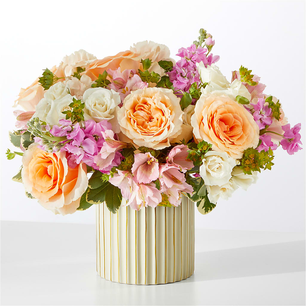 Paradise Bouquet with Ivory Vase – The Rusty Willow, Grove OK