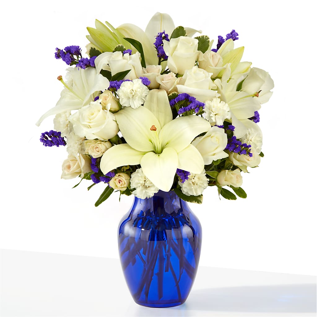 Sapphire Rush Bouquet – The Rusty Willow, Grove OK