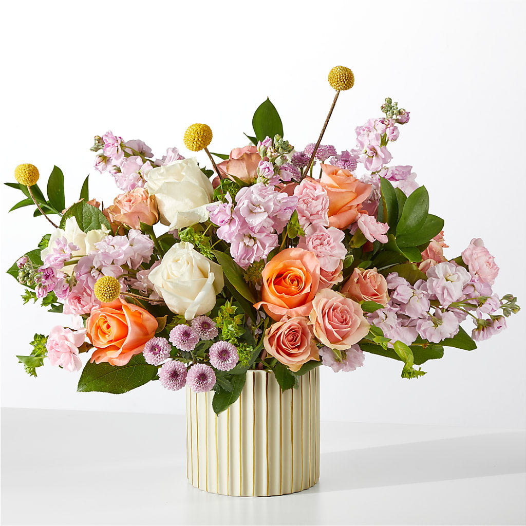 French Market Bouquet with Ivory Vase – The Rusty Willow, Grove OK