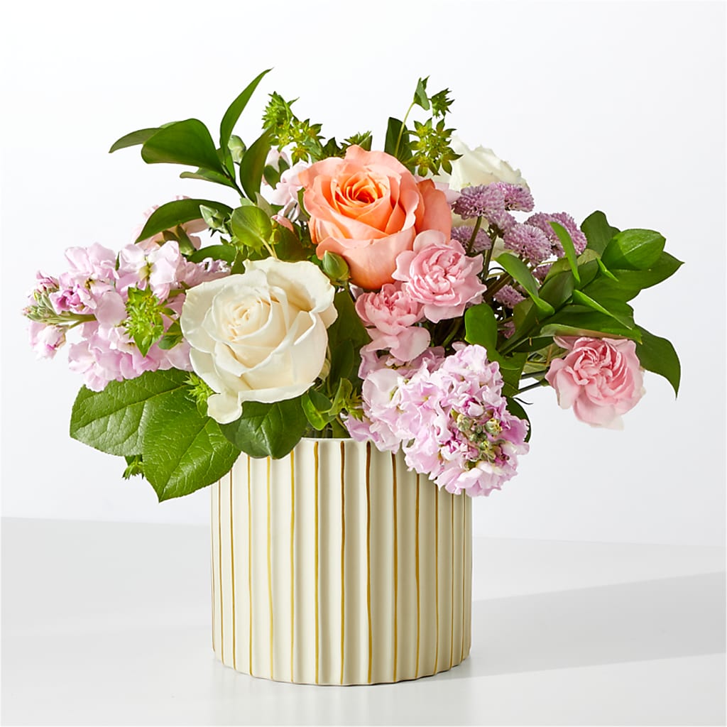French Market Bouquet with Ivory Vase – The Rusty Willow, Grove OK