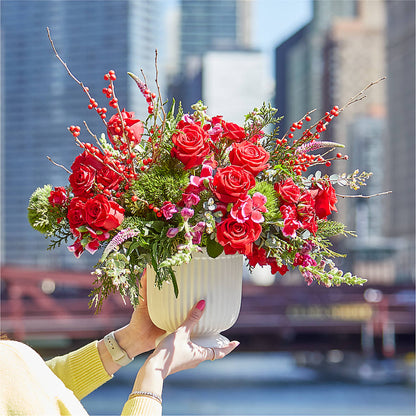 Big Red Bow Bouquet –  The Rusty Willow, Grove OK