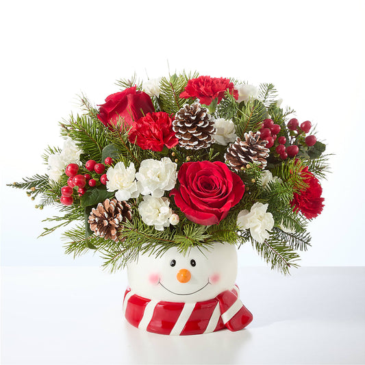Jolly Snowman Bouquet –  The Rusty Willow, Grove OK