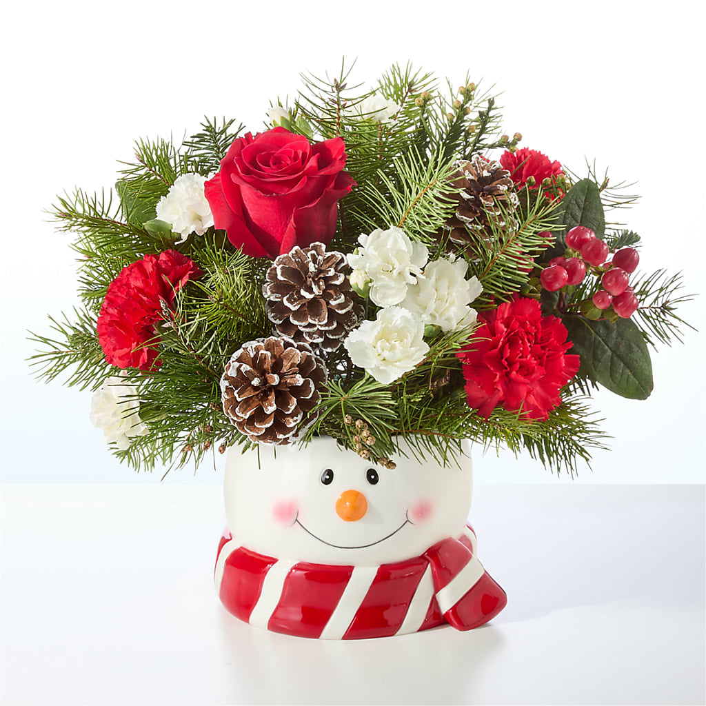 Jolly Snowman Bouquet –  The Rusty Willow, Grove OK