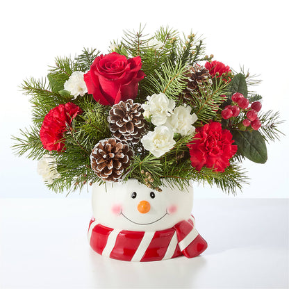 Jolly Snowman Bouquet –  The Rusty Willow, Grove OK