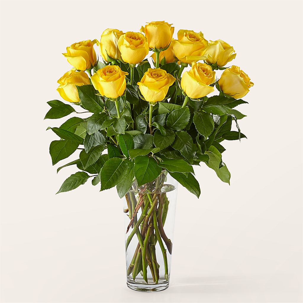 Long Stem Yellow Rose Bouquet –  The Rusty Willow, Grove OK