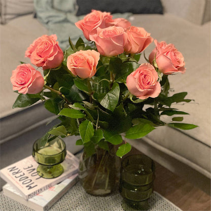 Long Stem Pink Rose Bouquet –  The Rusty Willow, Grove OK
