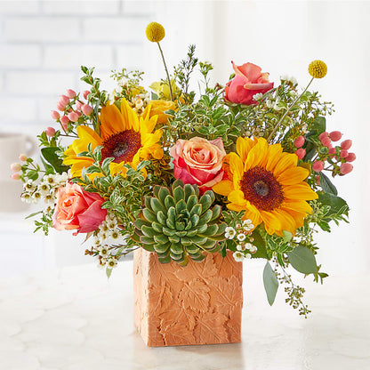 Sunflower Season Bouquet –  The Rusty Willow, Grove OK