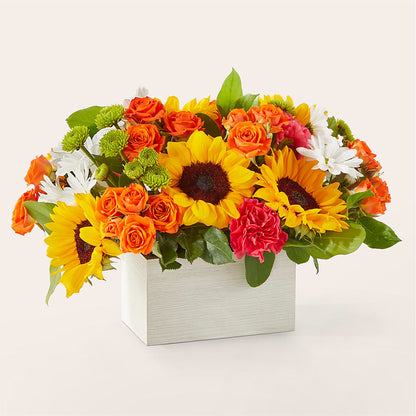 Sun-drenched Blooms Box Bouquet –  The Rusty Willow, Grove OK