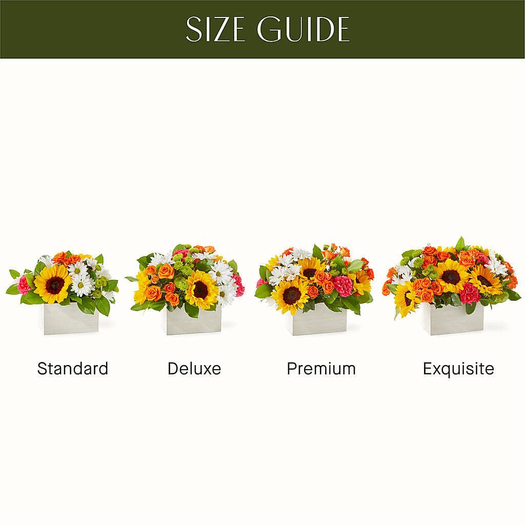 Sun-drenched Blooms Box Bouquet –  The Rusty Willow, Grove OK