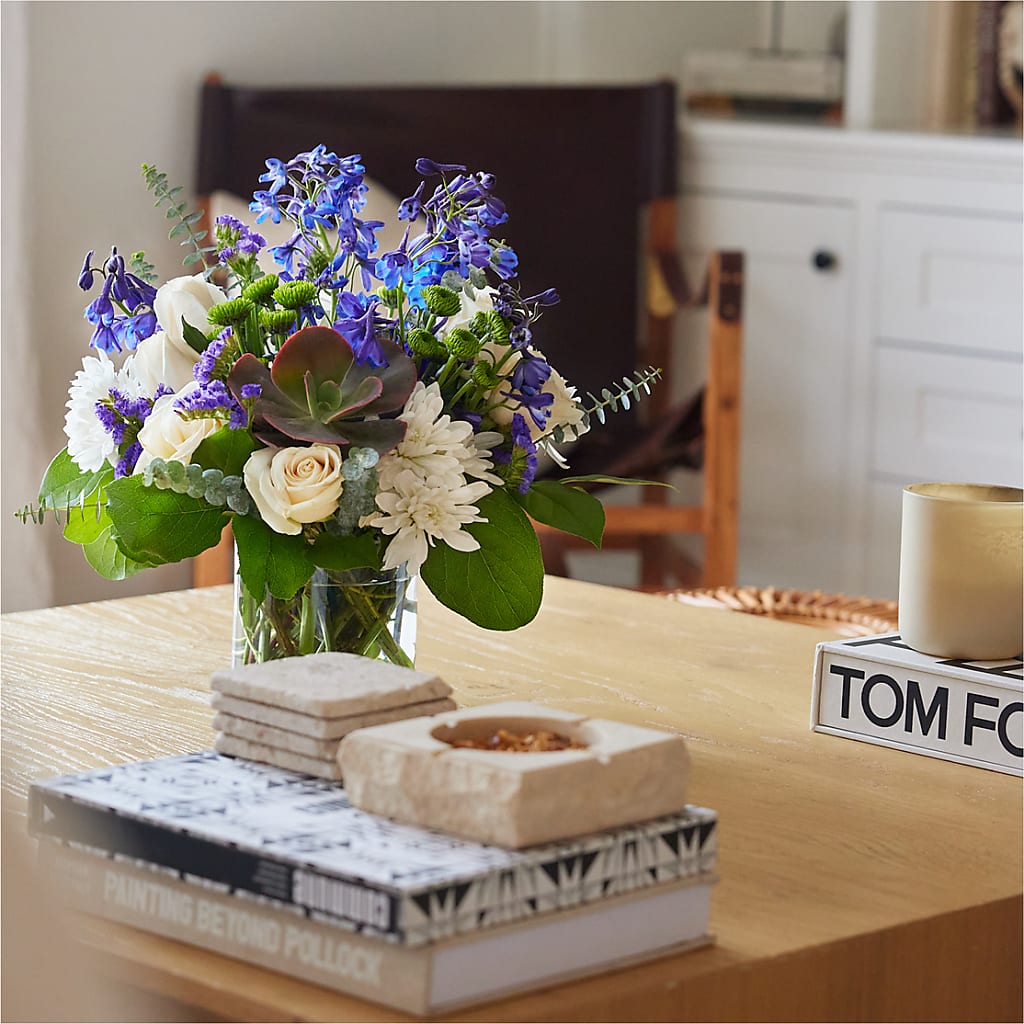 Cerulean Waves Bouquet –  The Rusty Willow, Grove OK