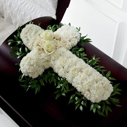 Peaceful Memories Casket Spray (Standard) –  The Rusty Willow, Grove OK