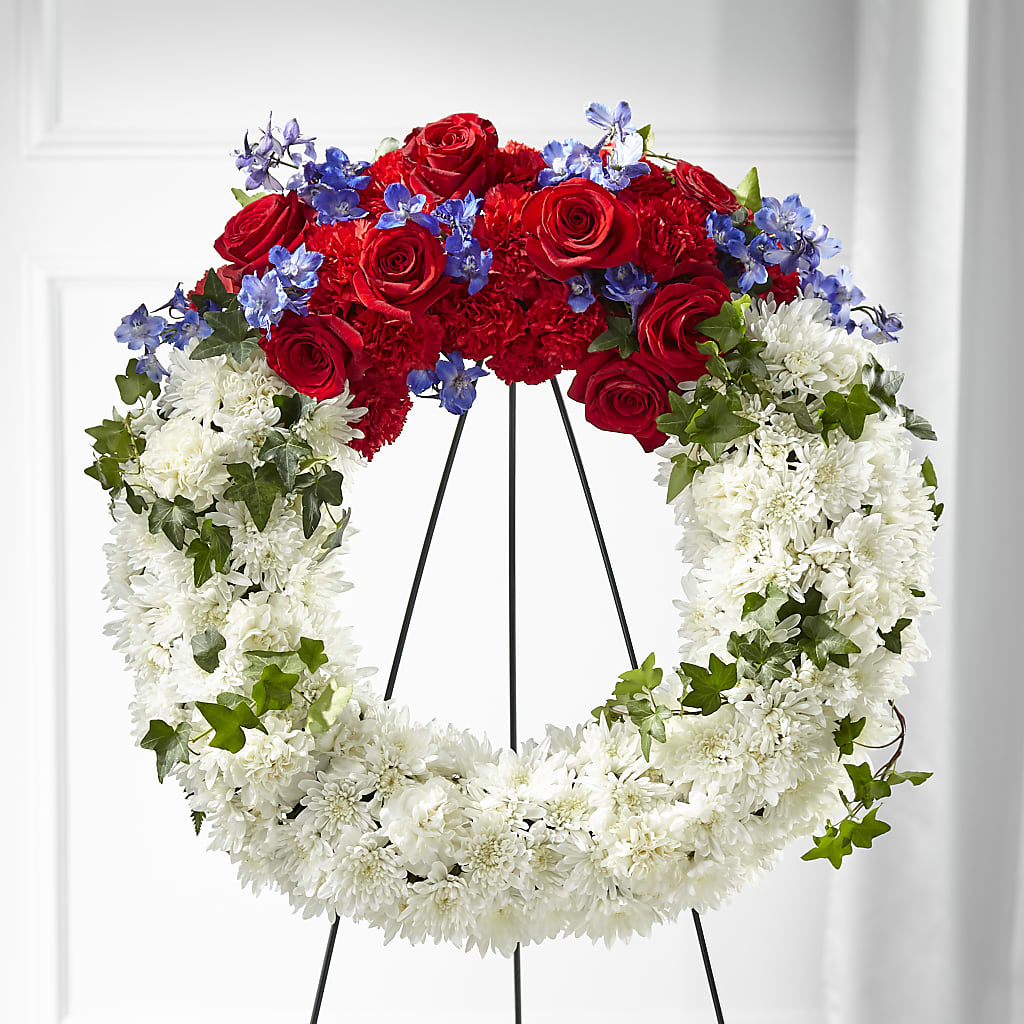 Patriotic Passion Wreath –  The Rusty Willow, Grove OK