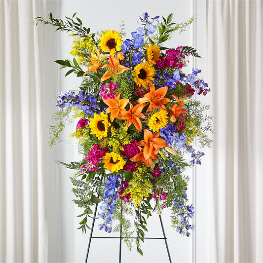 Sunlit Memories Standing Spray (Standard) –  The Rusty Willow, Grove OK