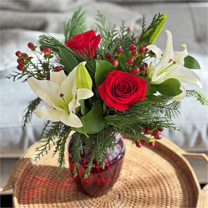 Evergreen Delight Bouquet –  The Rusty Willow, Grove OK