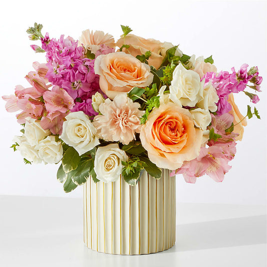 Paradise Bouquet with Ivory Vase –  The Rusty Willow, Grove OK