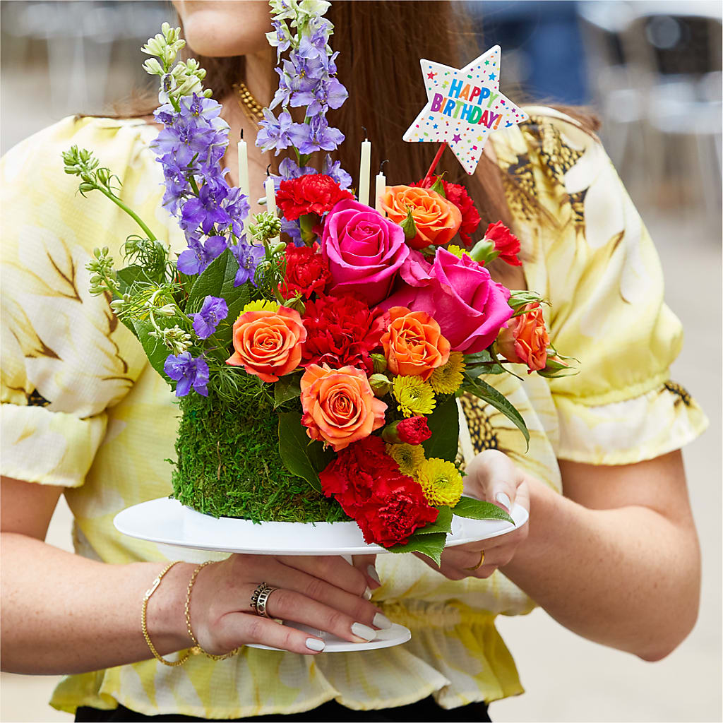 Best Year Yet Floral Cake –  The Rusty Willow, Grove OK