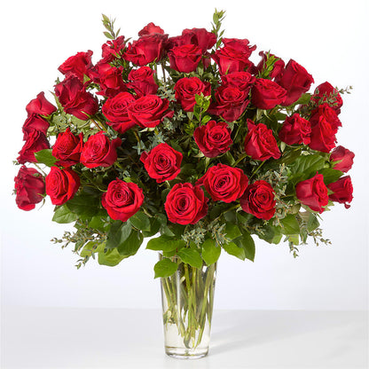 Forever Yours Fifty Stem Red Rose Bouquet –  The Rusty Willow, Grove OK